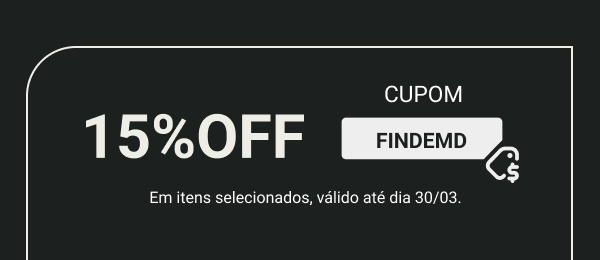 15% OFF em itens selecionados.