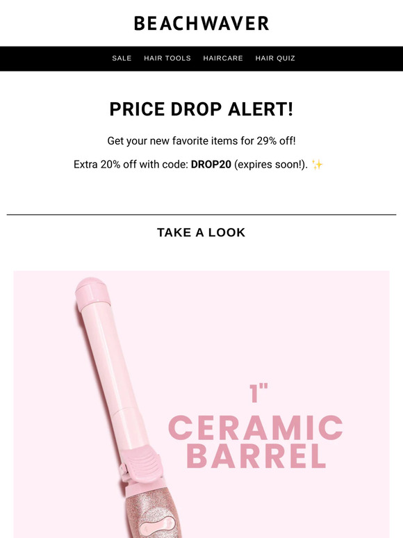 🍀 You're in LUCK: Price Drop on Beachwaver B-Series Holiday Glitter - Pink Glitter / B1