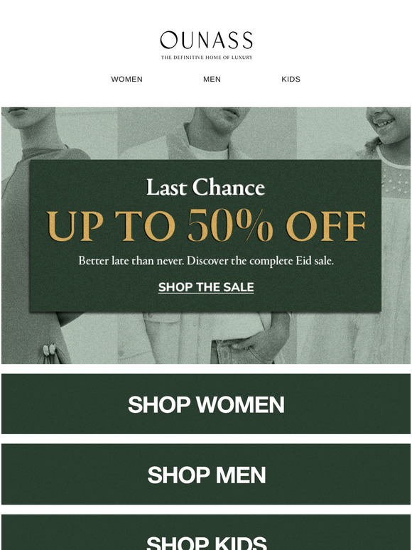 Final Call: Up to 50% Off