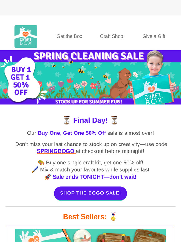 🚨 Last Chance! BOGO 50% Off Sale Ends Tonight! 🚨