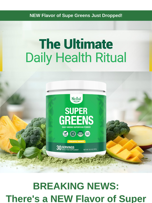 NEW Flavor of Super Greens Just Dropped🍍🥭