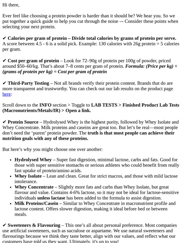 Not All Protein Powders Are Created Equal