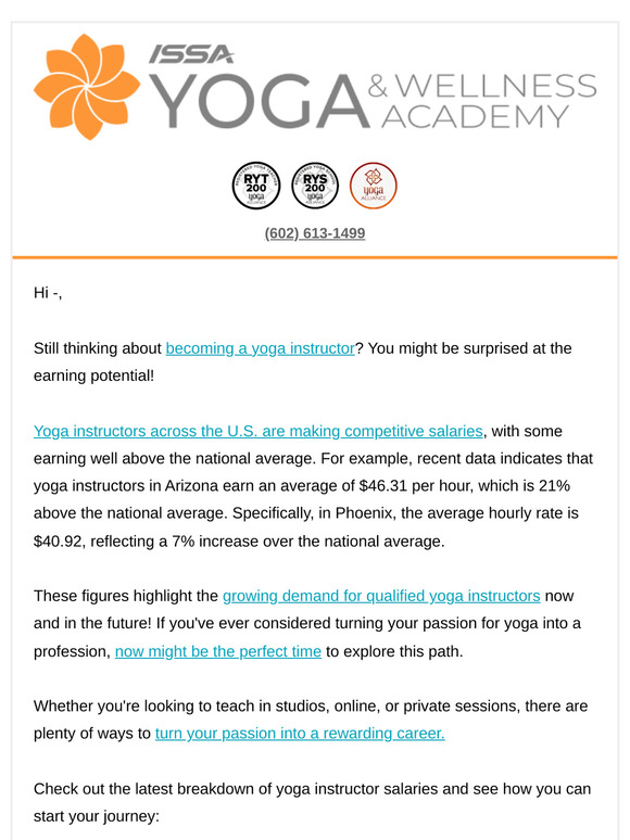 Discover the earning potential of yoga instructors​!