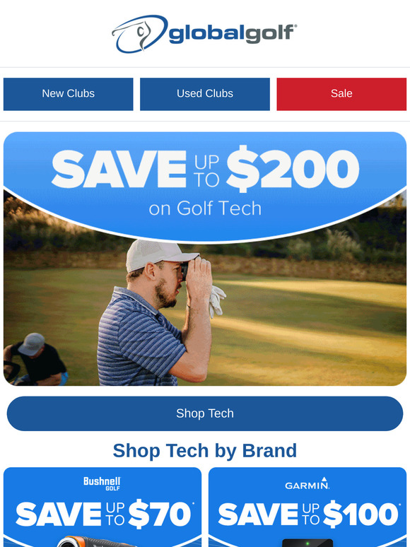 Save up to $200 on Golf Tech 📱⛳