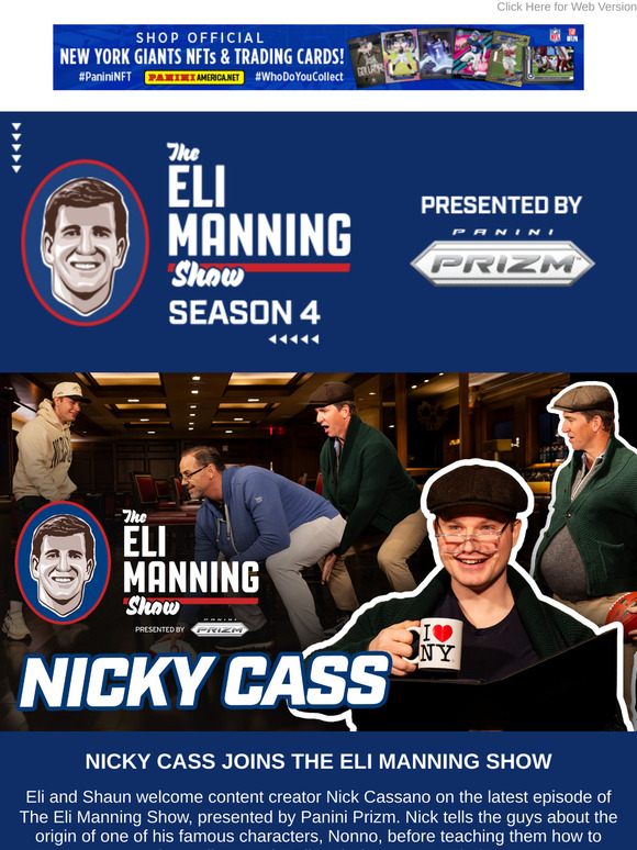 Content creator Nicky Cass joins Eli Manning Show