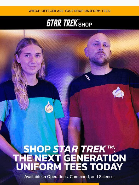 Star Trek™: The Next Generation Uniform Tees ⭐ Shop Now!