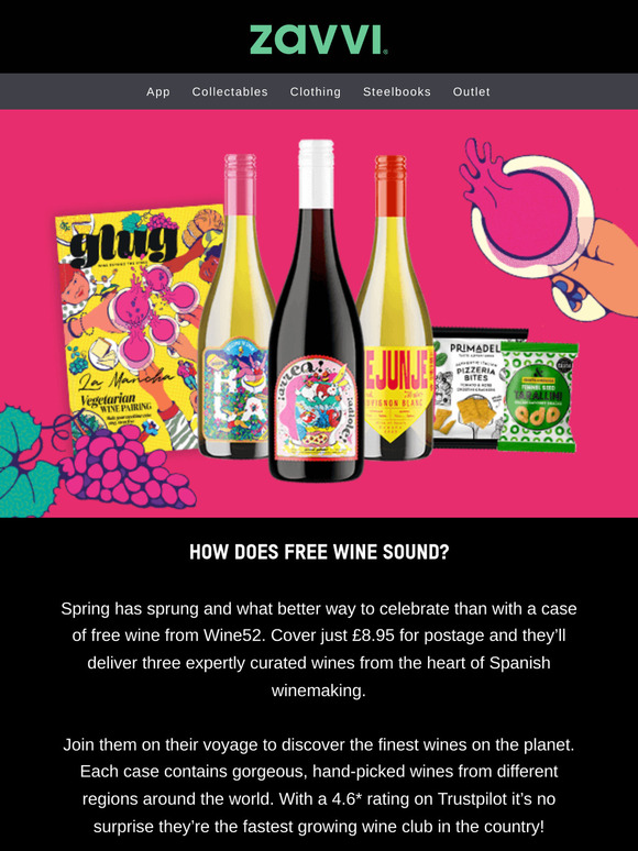 You’ve earned a case of wine – on us!