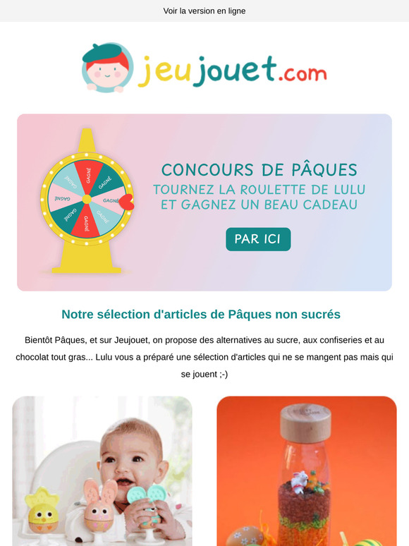 Pâques : un grand jeu sur Jeujouet avec beaucoup de cadeaux à gagner !