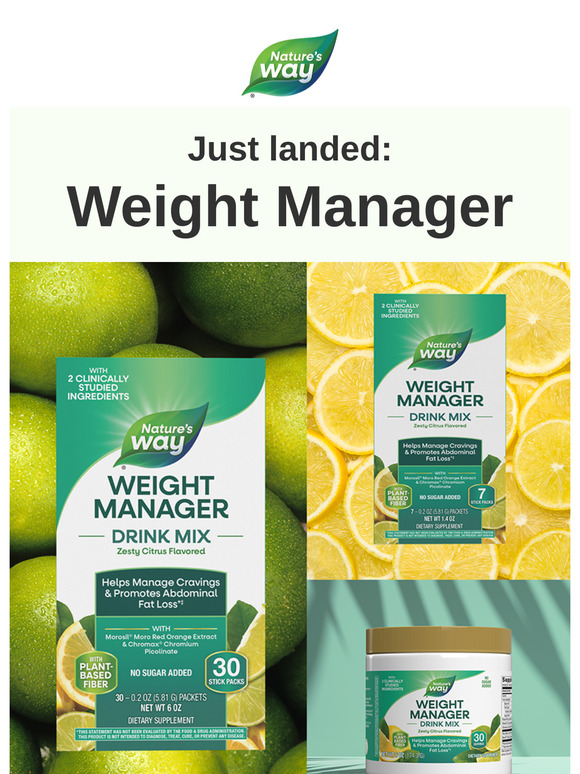 Now available: Weight Manager!