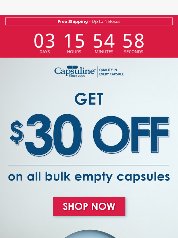 Final Reminder: Get $30 OFF Your Bulk Order Today!