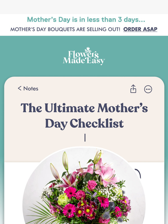Mother's Day FINAL CALL 🚨
