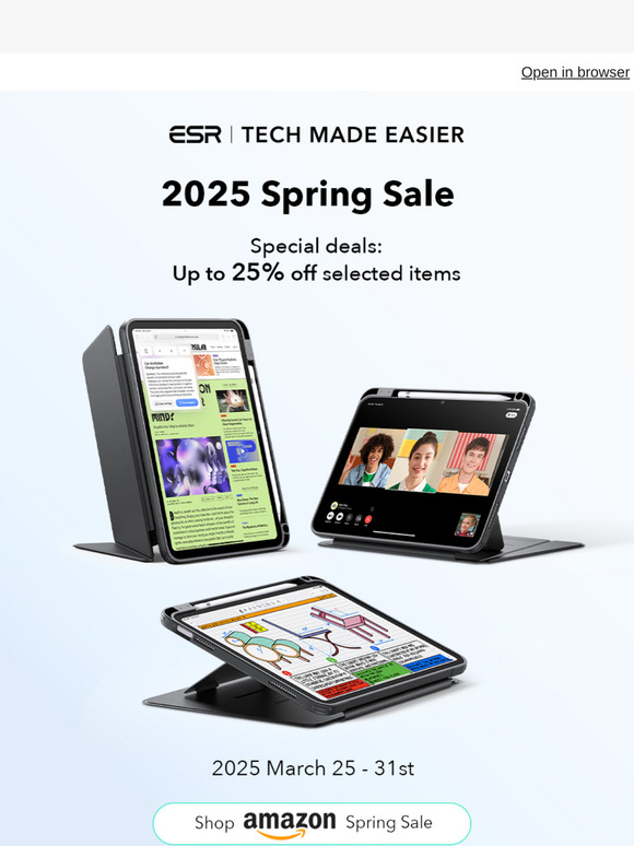 Spring Into Savings: Elevate Your iPad with ESR’s Best Sellers!