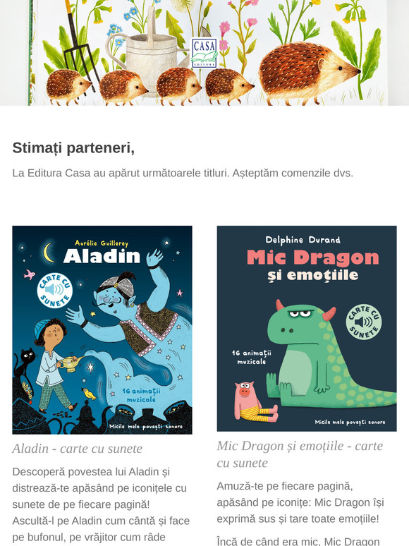 Noutăți de la Editura Casa