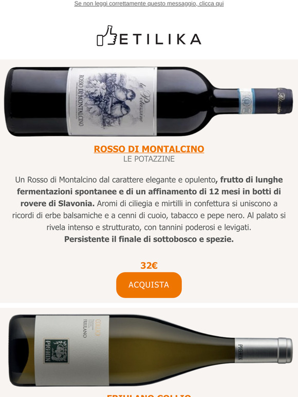 Rosso di Montalcino Le Potazzine, Friulano Collio Pighin, Nero d'Avola BIO Rallo