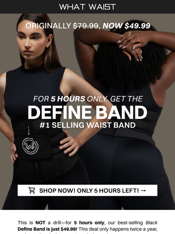 5 HOURS ONLY: Define Band for $49.99 – GO!