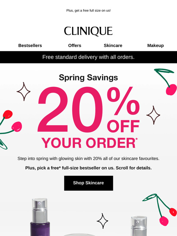 Payday treats 💖 20% off skincare...