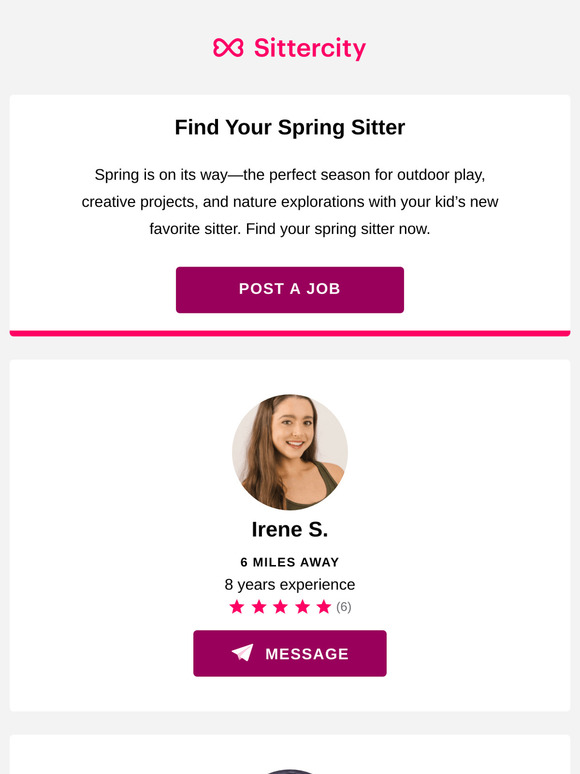Find a Sitter for Spring