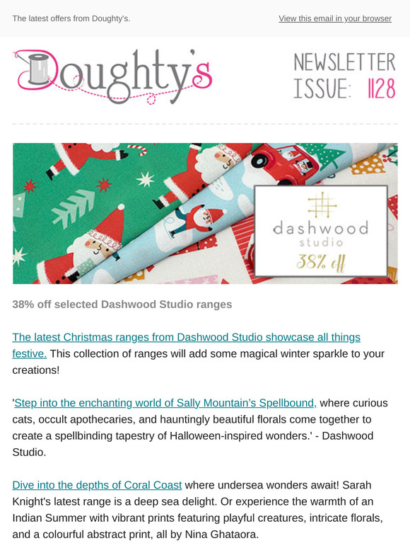 Dashwood Studio Christmas reduced from £15.99 to £9.99 + Wickham Bishop Roadshow.