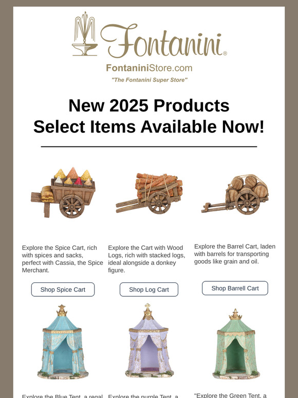New 2025 Items Now Available!