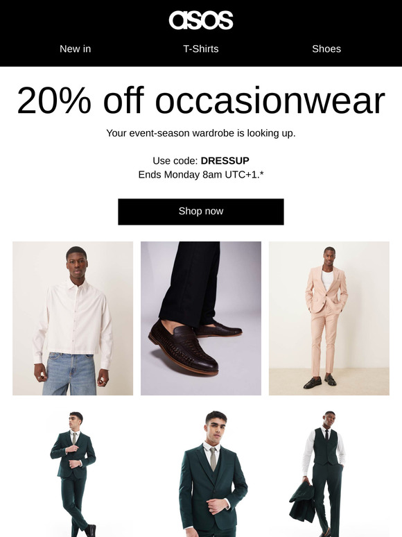 20% off occasionwear