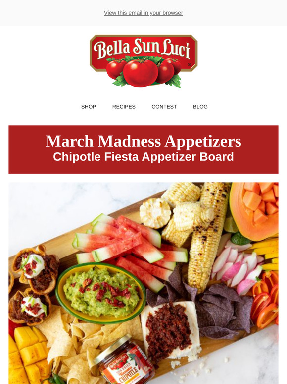 Bella Sun Luci Chipotle Fiesta Appetizer Board