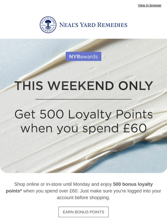 Weekend Bonus: 500 Loyalty Points