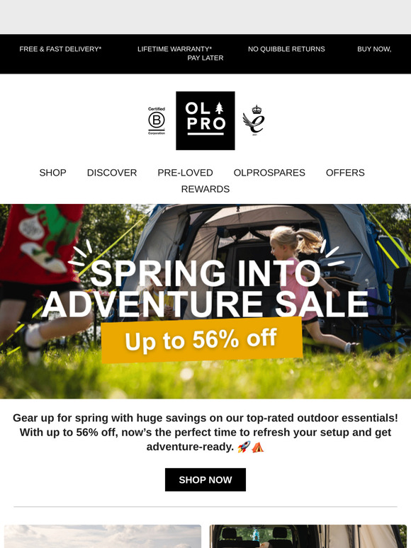 ⏳ Limited Time: Up to 56% Off Your Outdoor Must-Haves!