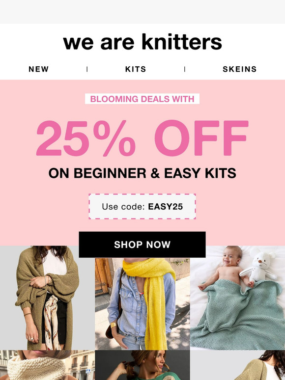 Limited Time: 25% OFF Your Favorite Knitting Kit! ⏳