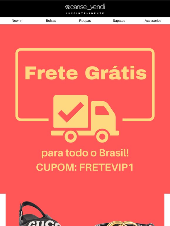 🚚 F R E T E  G R Á T I S nesse e-mail corre aqui!