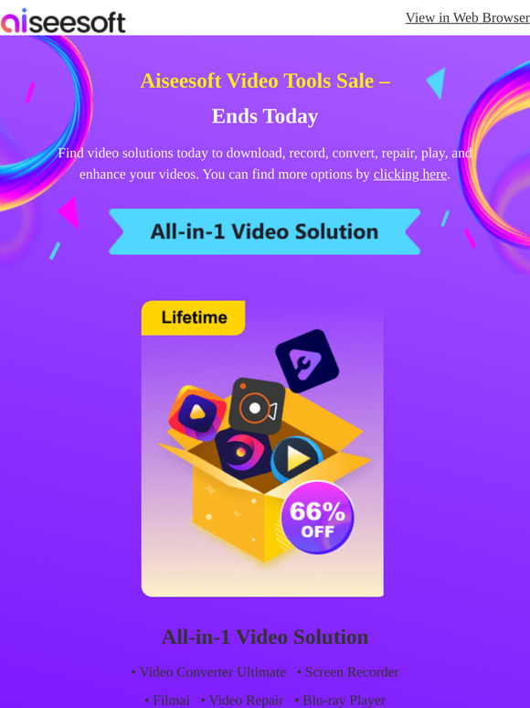 Hurry! Last Day to Save Up to $100 on Video Tools!