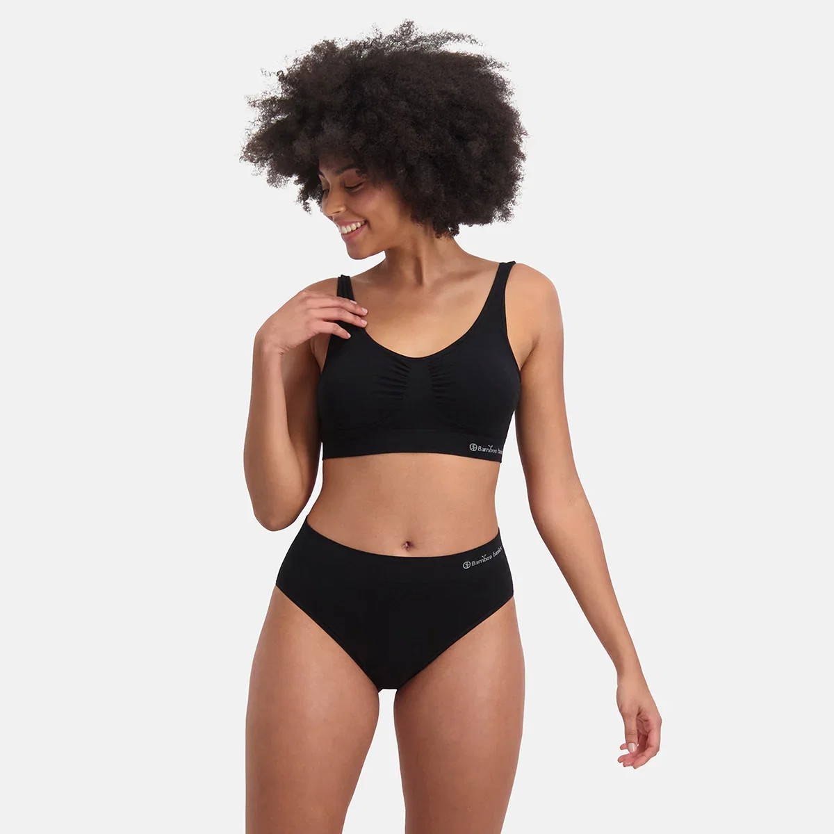 Image of Seamless Full Briefs Belle (3-pack) - Zwart