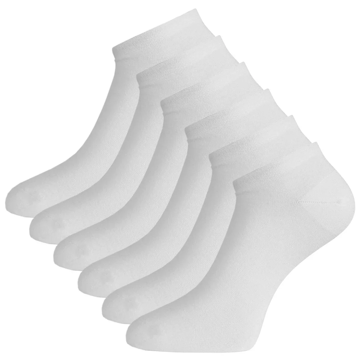 Image of Sneakersokken Dani (6-pack) - Wit