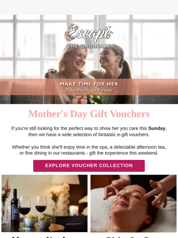 Gift the Experience this Mother's Day with our Vouchers 🌷🎁