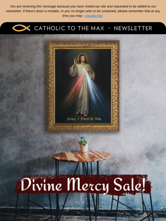 Only 2 more days for 15% off Divine Mercy!