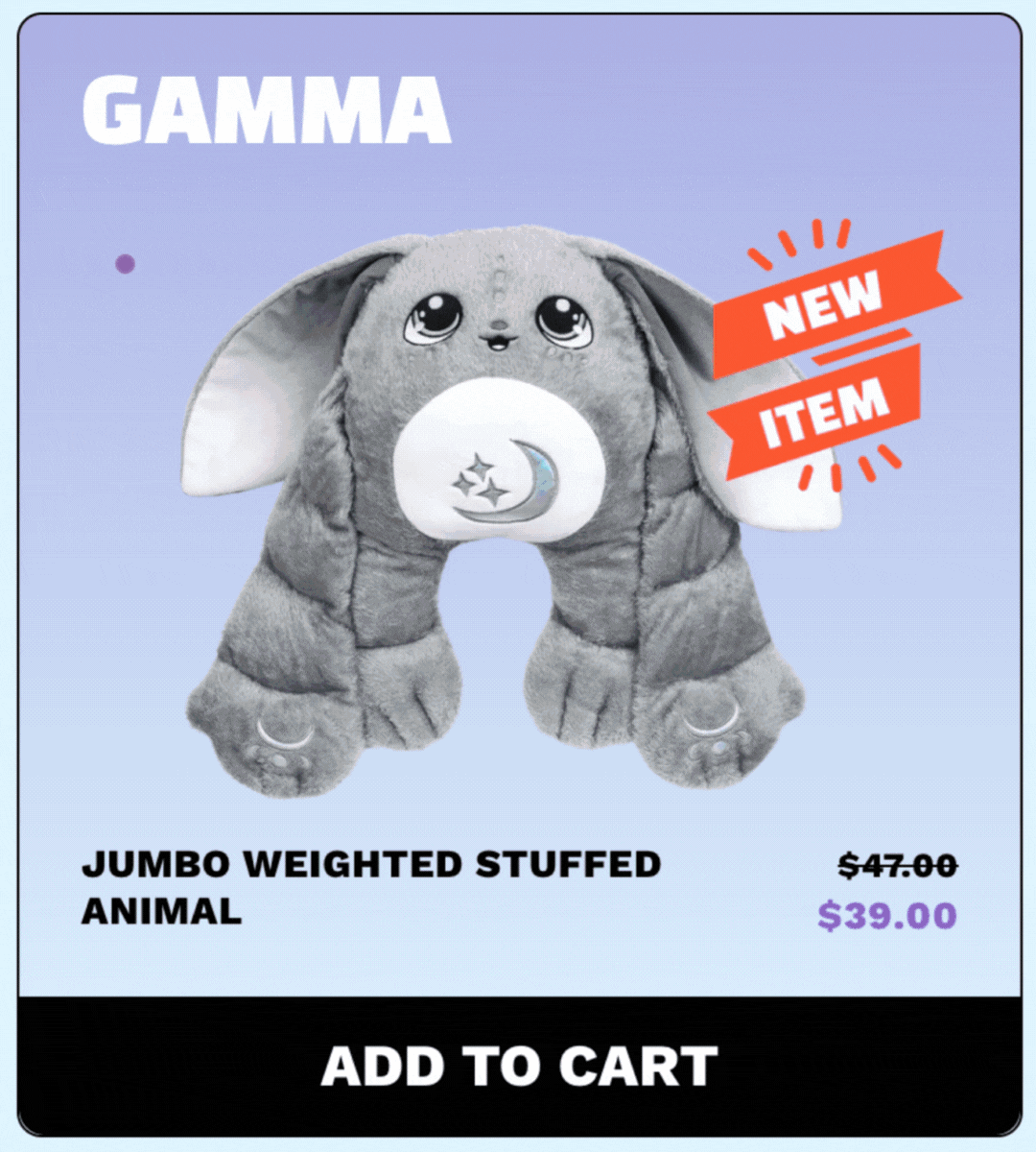 Meet Rooster the Jumbo Weighted Moon Pal!
