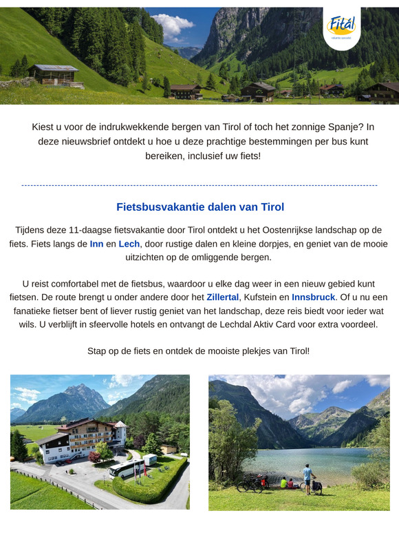 Fiets door de bergen van Tirol