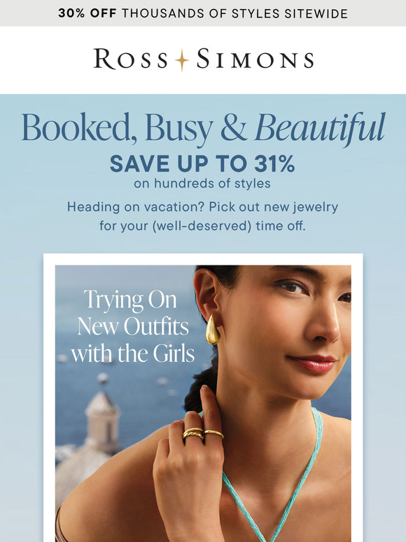 🏝️ Vacation Checklist: Book flights. Pack bags. Add new jewelry to cart…