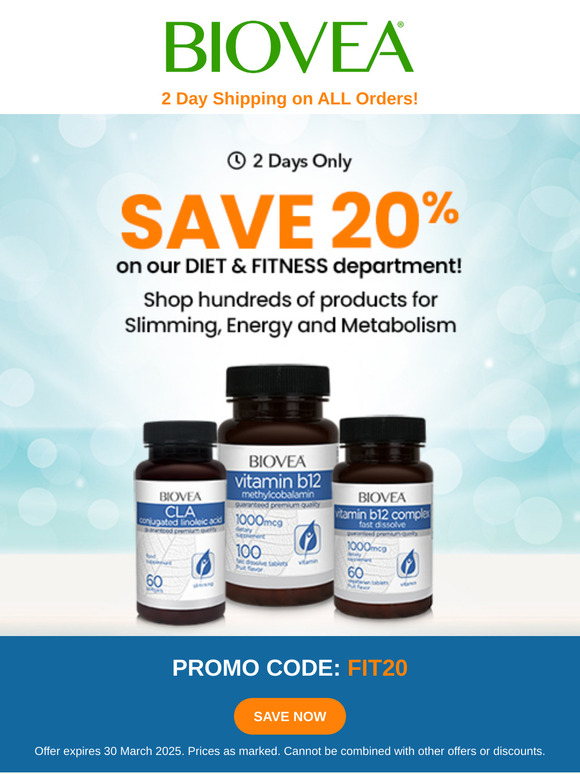Get Fit for Less: 20% Off Diet & Fitness Essentials!