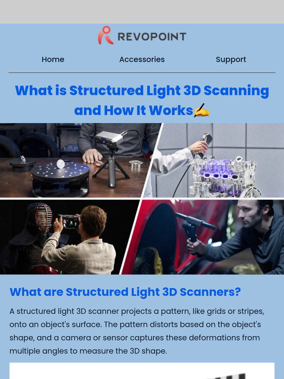 Revopoint: 🔍 Structured Light 3D Scanning: How It Works & Advantages 💡 ...