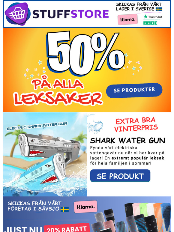 Fynda leksaker till 50% 🔥
