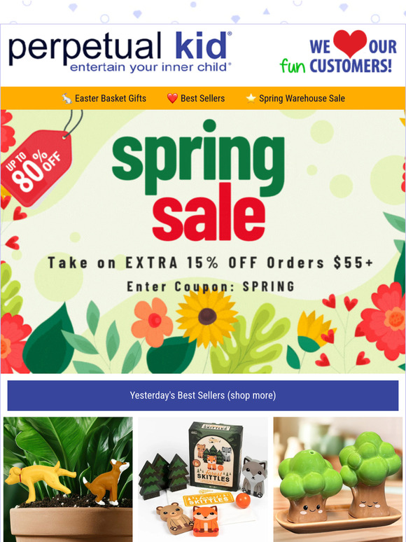 🌷 🌻 Spring Fever Warehouse Sale! ☀️ Up to 80% OFF! 🌱 🌼
