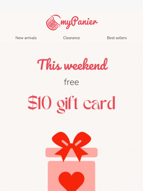 Free $10 gift card with your order 🎁