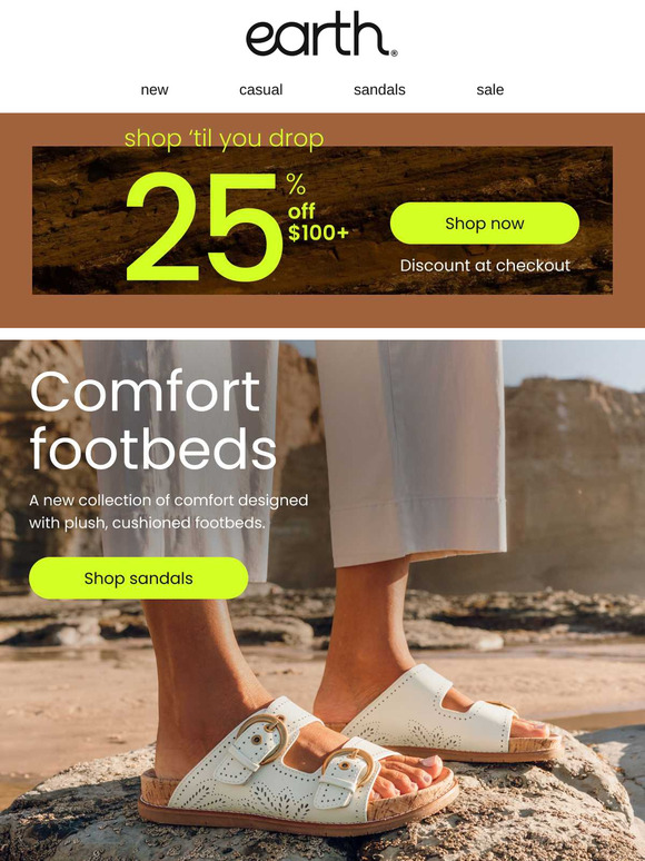 25% OFF Our Most Comfortable Footbeds