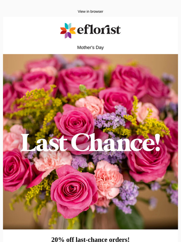 LAST CHANCE to order for Mother's Day! 💗
