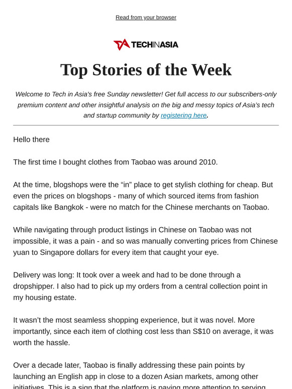 Rebooted Taobao looks beyond China