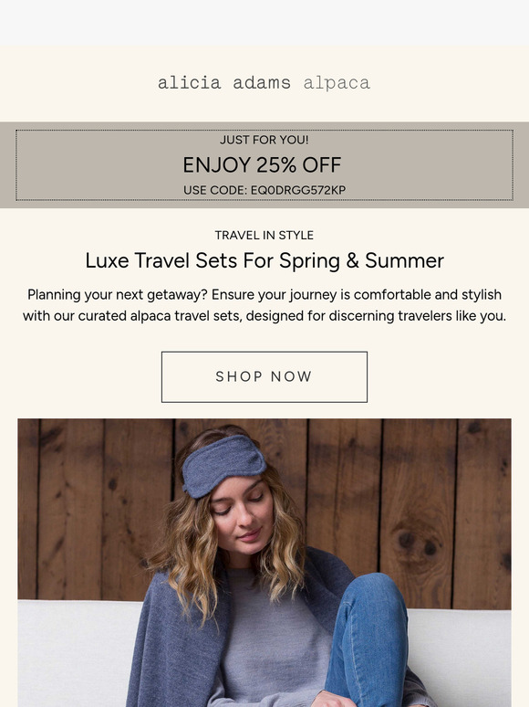Travel in style ✈️ Plus, 25% off - Just for you!