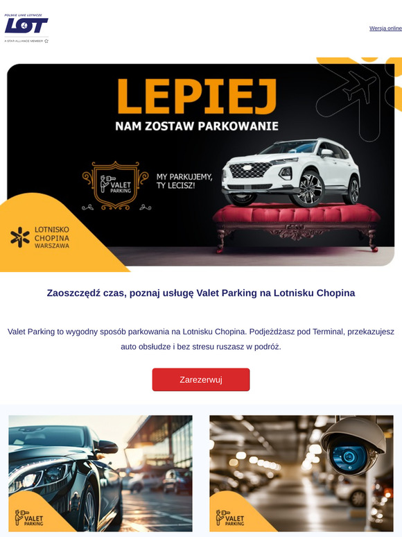 Odkryj usługę Valet Parking ✈️🚗