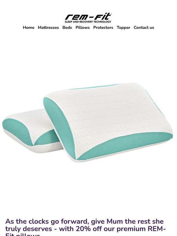 ⏰ An Extra Hour Would Be Nice… But This Is Better - EXTRA 20% Off REM-Fit Pillows
