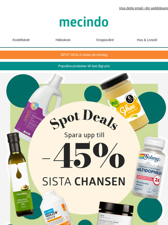 Sista chansen för SPOT DEALS 💨