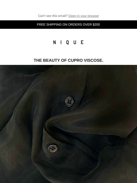 The Feel of Silk. Made Responsibly.